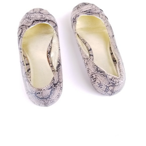 Aldo Snake Print Ballet Flats Size 7 (37) B175 - Picture 2 of 5
